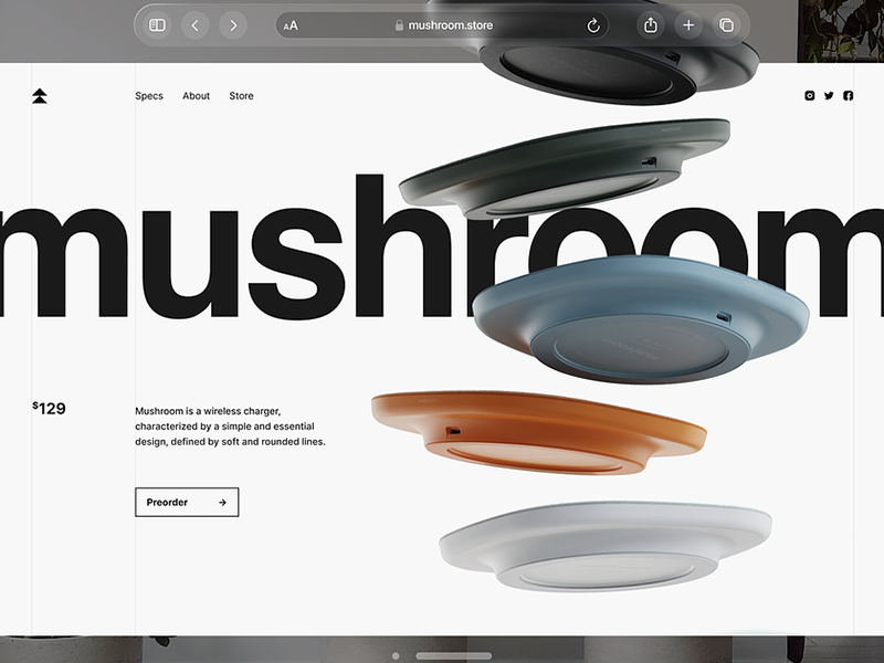 Mushroom — Wireless Charger